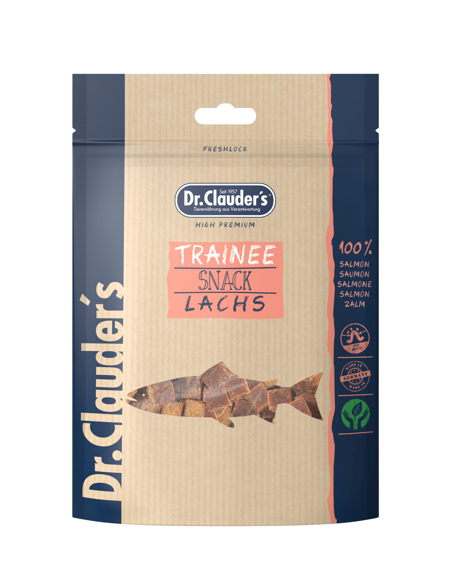 Trainee Snack Medium Lachs 80g Beutel