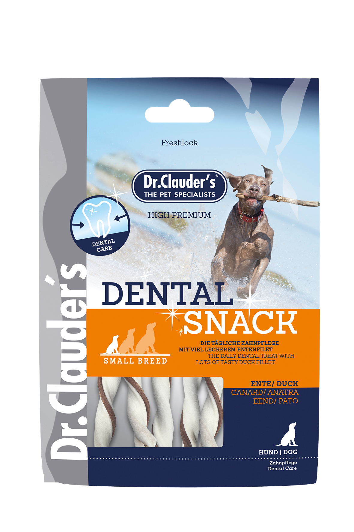 Dr. Clouder´s Dental Snack Ente Small 80g