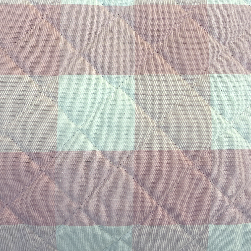 Hundebett mit Seitenwand Karo Pink