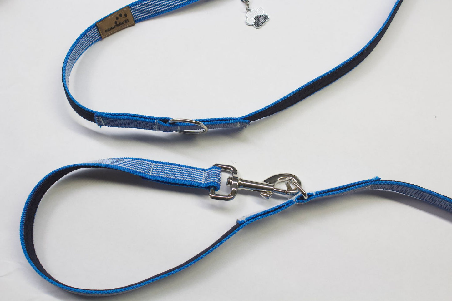 Leine Blau gummiert