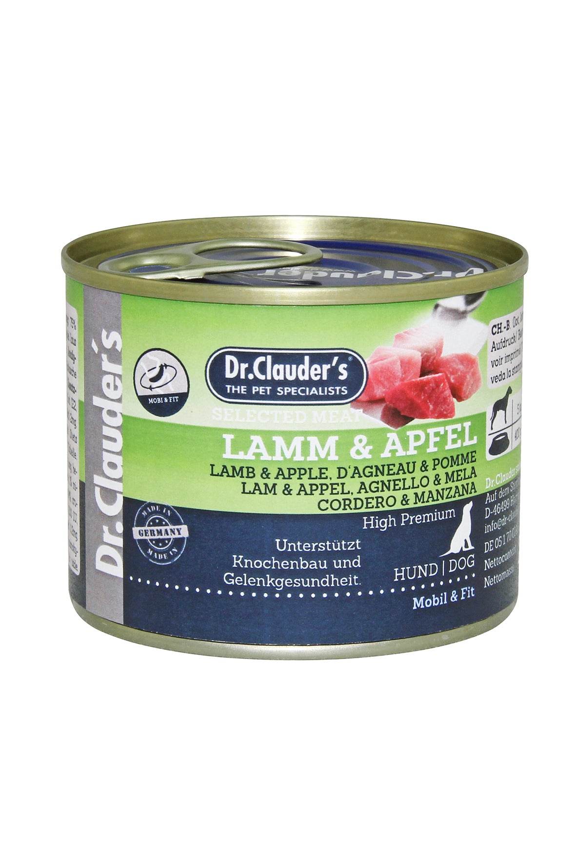 Dr Clauders Selected Meat Prebiotic Lamm & Apfel 200g Dose
