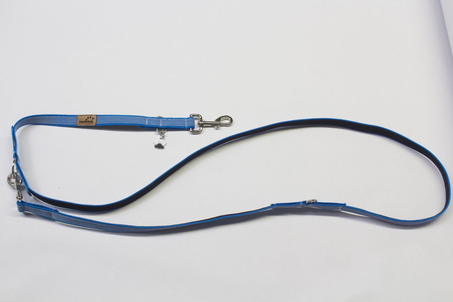 Leine Blau gummiert