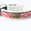 Halsband Leo / Rot Weiß