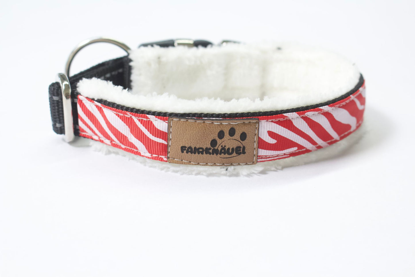 Halsband Leo / Rot Weiß