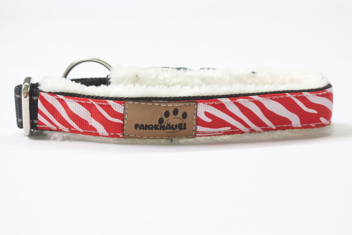 Halsband Leo / Rot Weiß