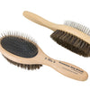Premium dog brush MIA  doppelseitig 100 % Schweineborsten / abgerundete Edelstahlstifte