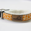 Halsband Leo / Orange weiß