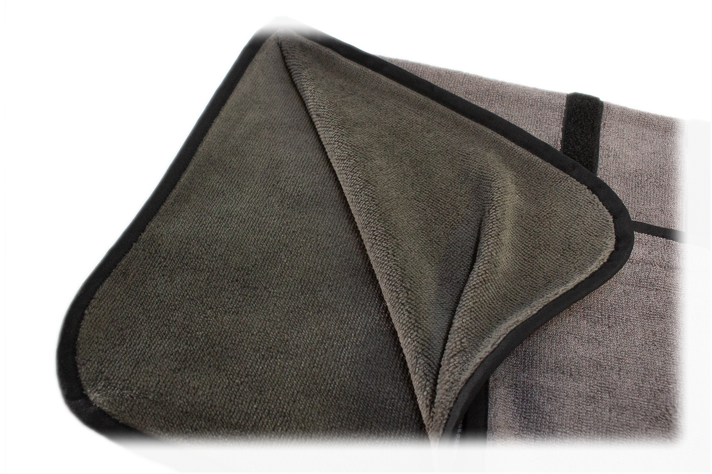 Hundebademantel grau