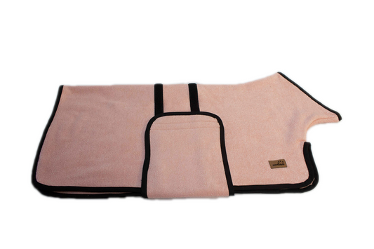 Hundebademantel pink