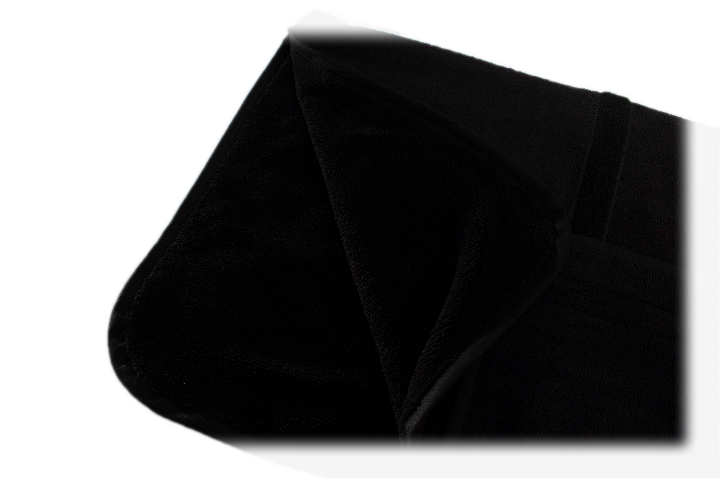 Hundebademantel schwarz