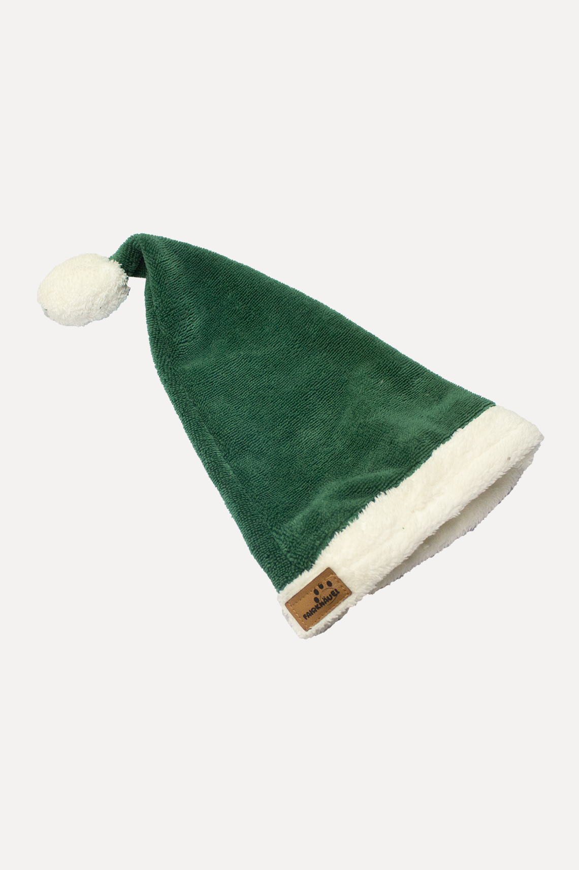 Hundemütze Weihnachtself Grün weiß