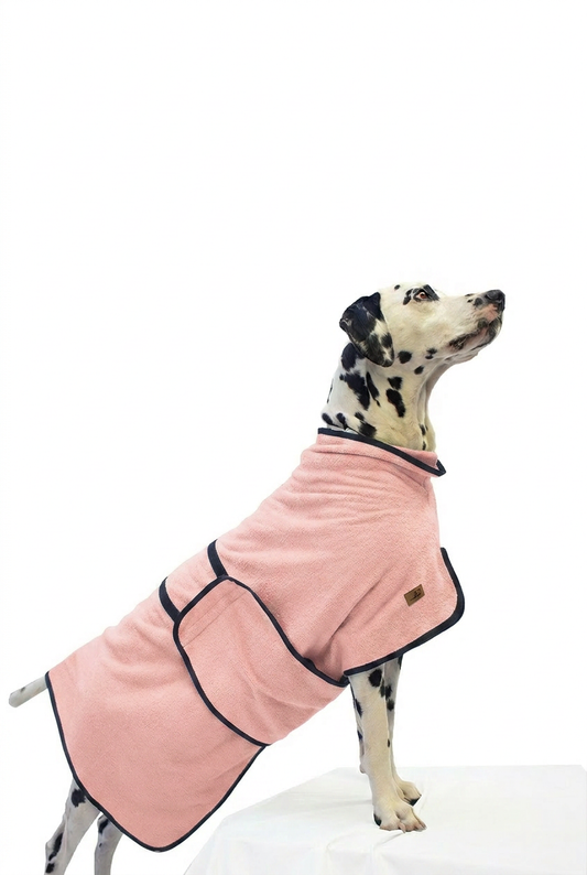 Fairknäuel Hundebademantel Pink