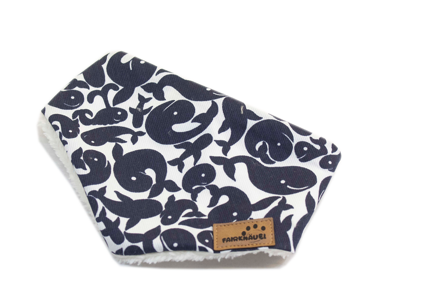 Hundehalstuch Blauer Wal Plüsch