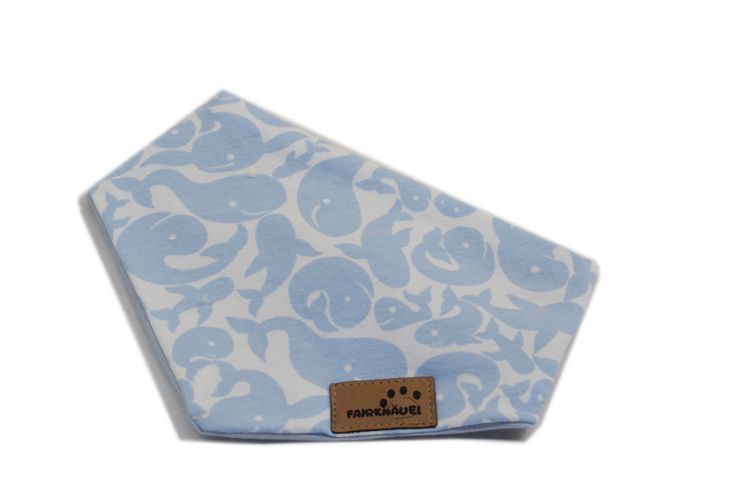 Hundehalstuch Babyblau Wal Plüsch