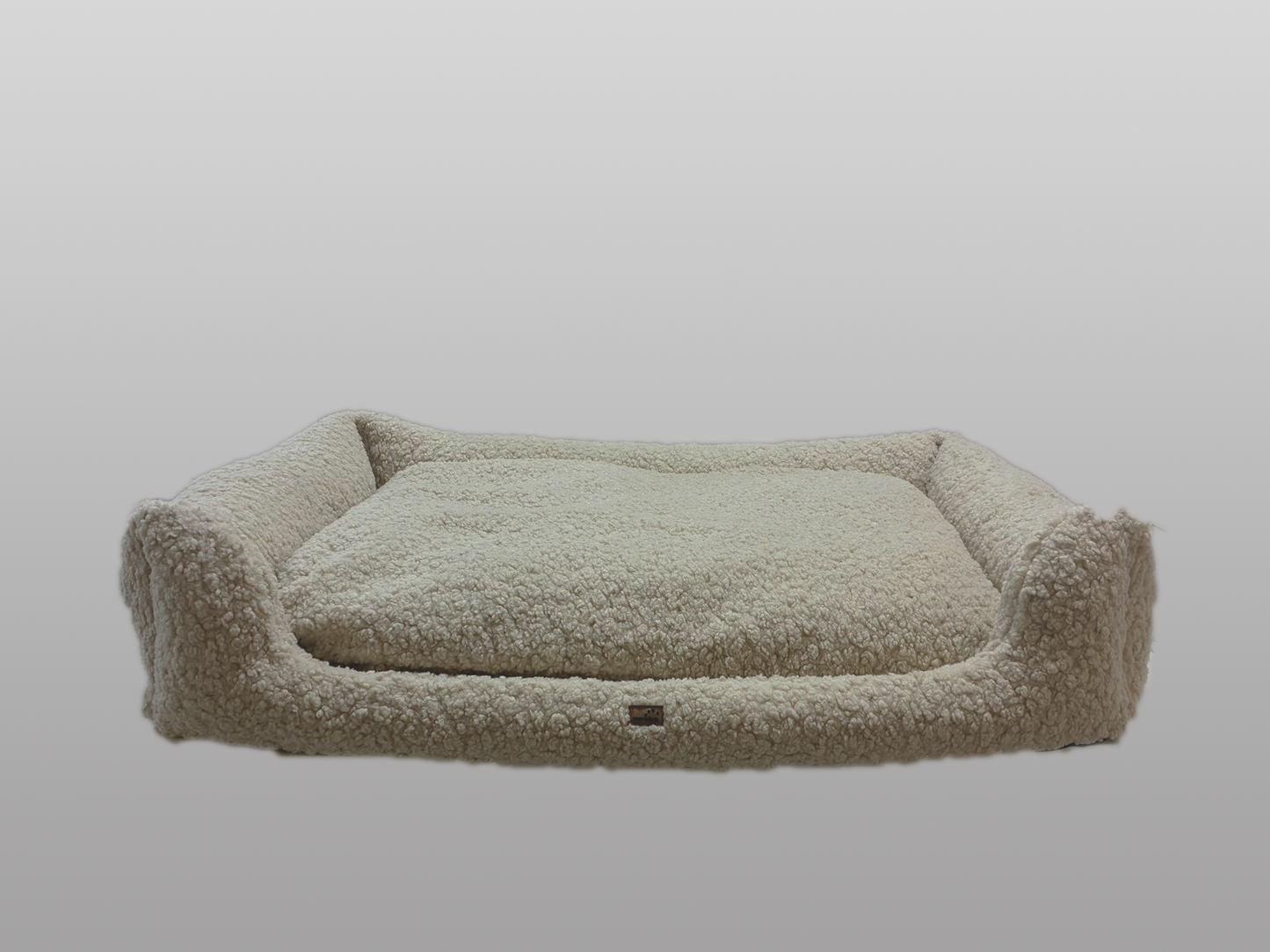 Hundebett mit Seitenwand Schaf-weich