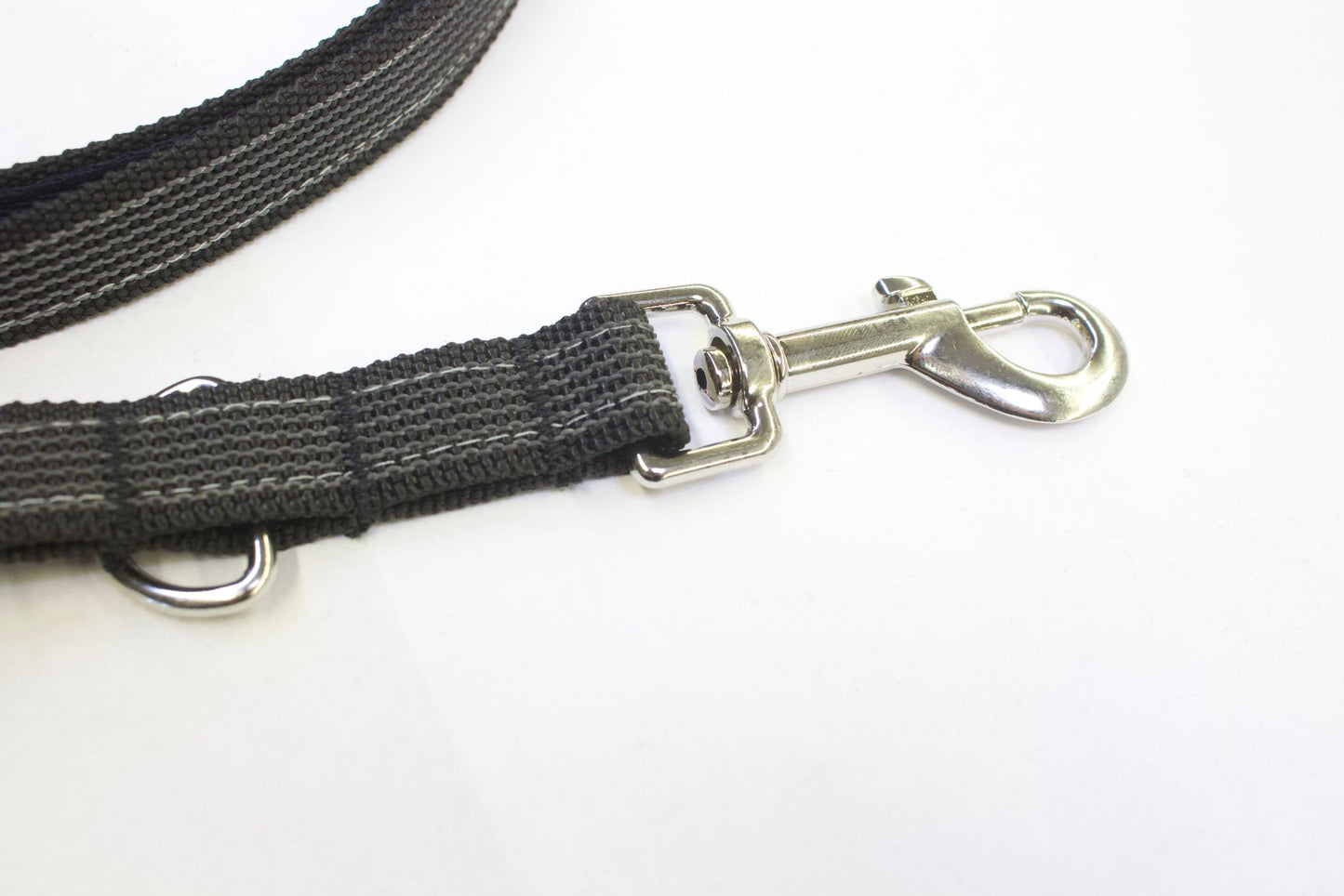 Leine schwarz gummiert