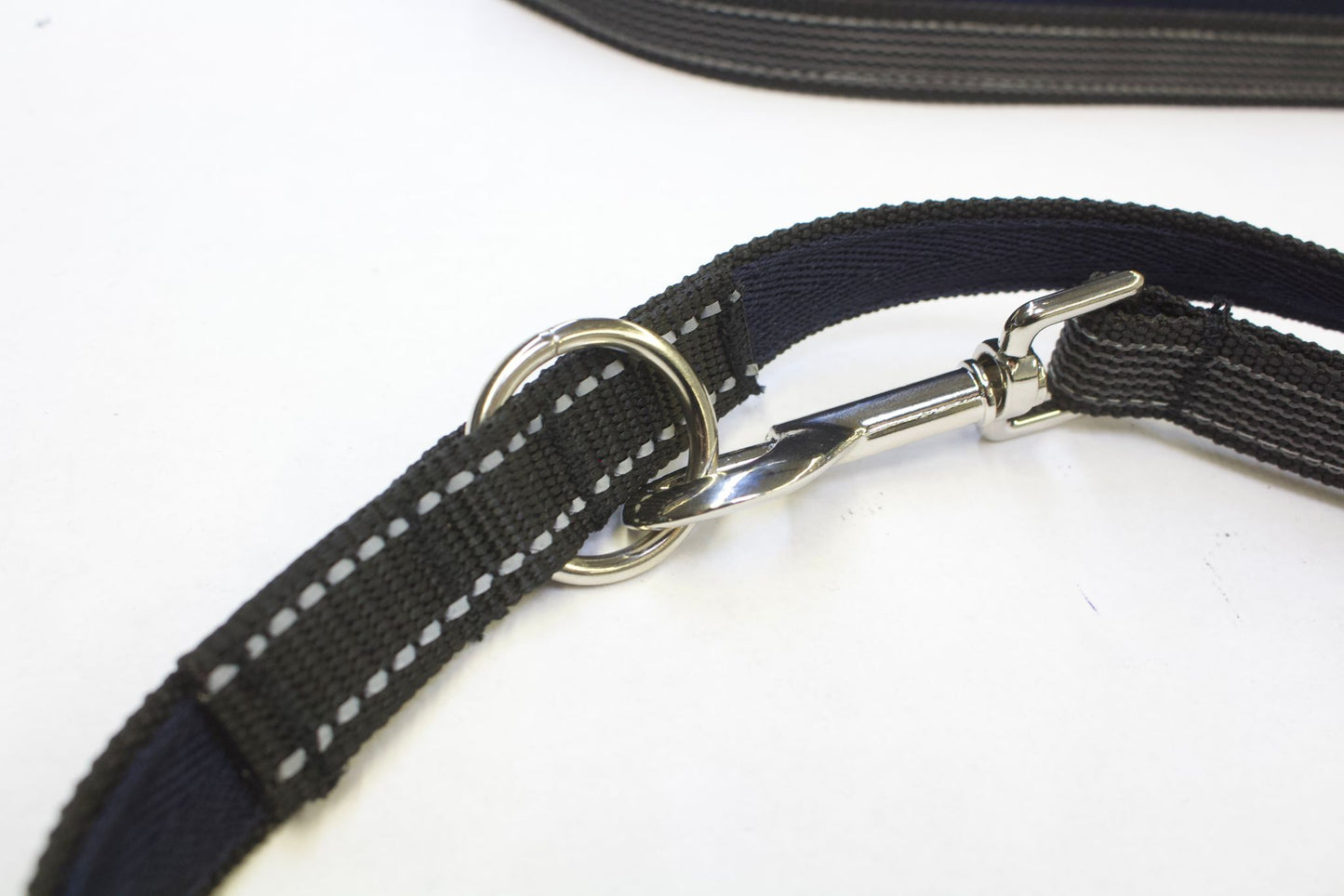 Leine schwarz gummiert