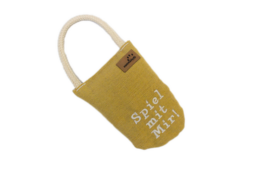 Hundespielzeug Zerrsack - Gelb - M