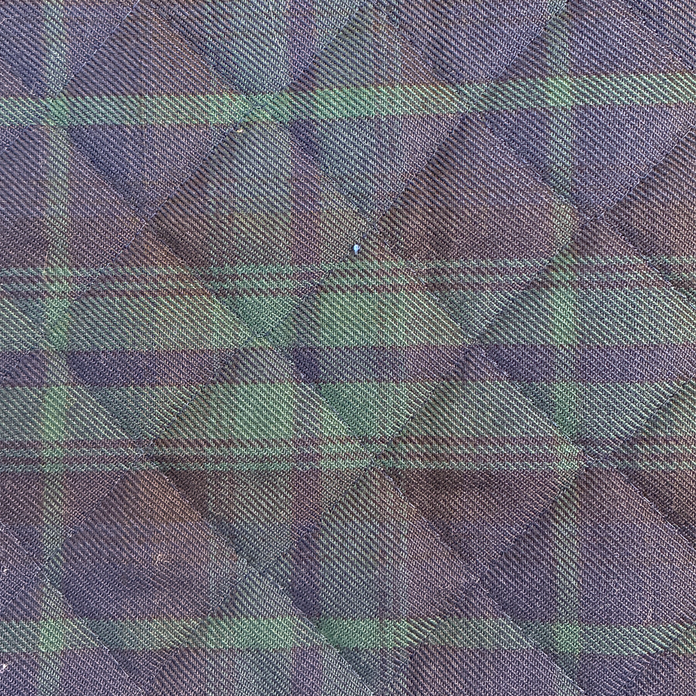 Hundebett mit Seitenwand Karo Grün