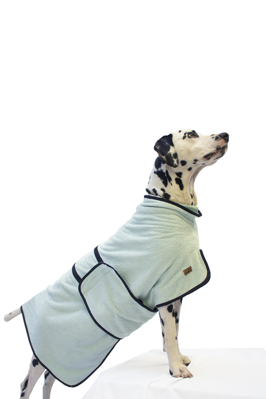 Fairknäuel Hundebademantel Mint