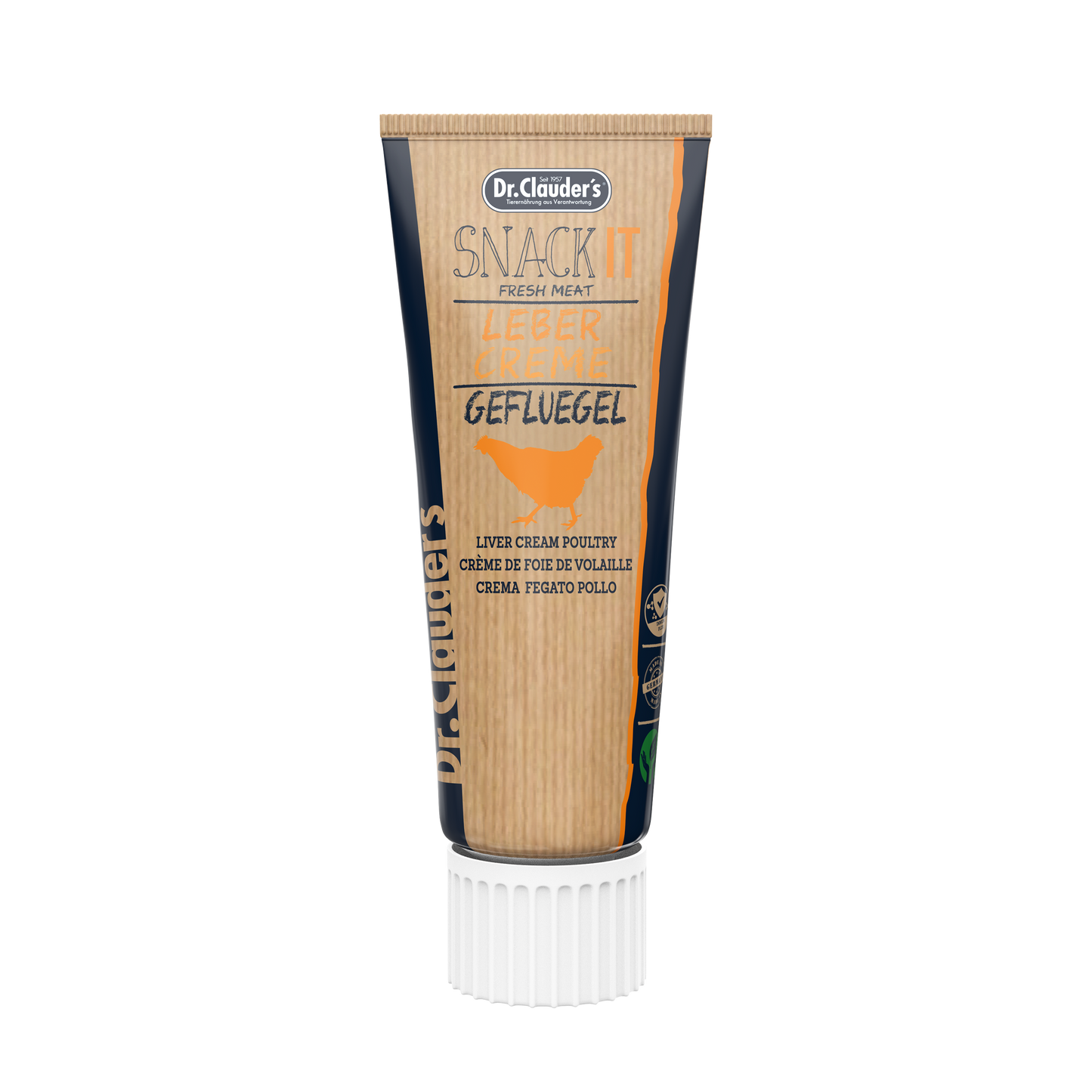 Dr. Clauders Snack IT Geflügelcreme 75g für Hund und Katze